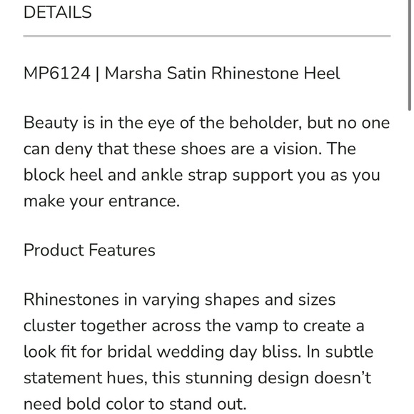 Badgley Mischka Marsha, Block Heel Rhinestone Sandals in Ivory Satin - Picture 6 of 14